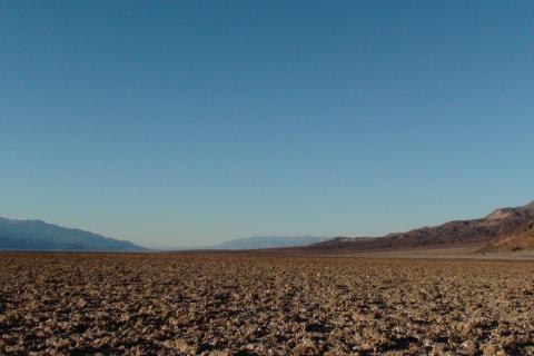 Desert with sky. 