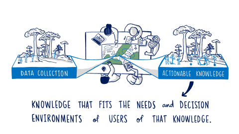 graphic depiction of the definition of actionable knowledge