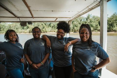 LSU EnvironMentors students posing together