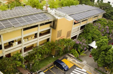 solar panels at intec