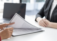 interview stock image