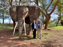 Mary Ellen Ternes (Left) and Jeffrey Seay (Right) at UNEP INC-3 in Kenya