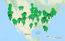 Map of GCSE Applied Solutions Affiliates