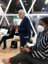 GCSE Delegate Esther Obonyo with White House National Climate Advisor Gina McCarthy 